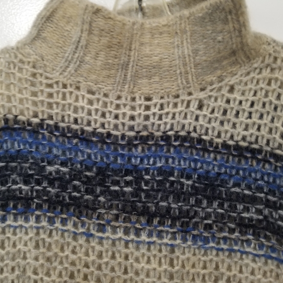 Bcbgmaxazria Cerulean Mock Neck Slouchy Sweater Mohair Wool Tunic Size Small - Picture 7 of 12